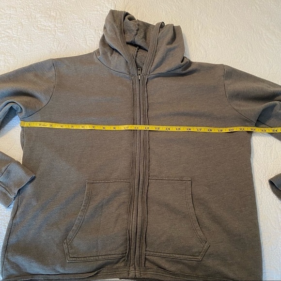 Fresh Produce Zip Front Gray Hoodie - M - Picture 6 of 8